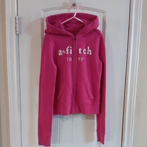 Abercrombie Kids Pink Zip Hoodie